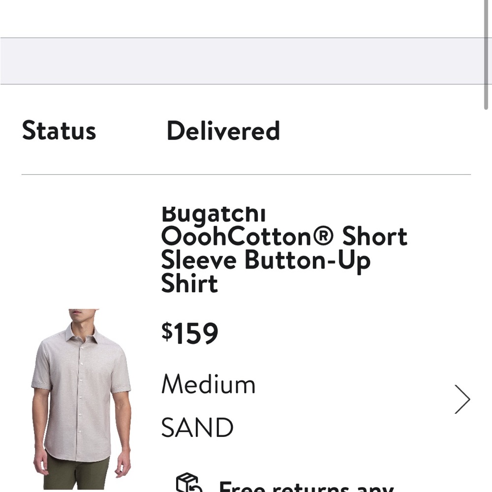 Bugatchi Size Medium Button Down Short Sleeve Shi… - image 3